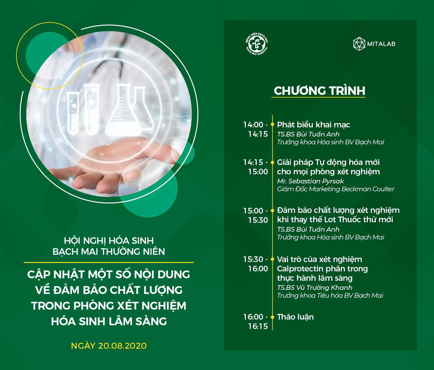 THƯ MỜI THAM DỰ HỘI NGHỊ HÓA SINH BẠCH MAI THƯỜNG NIÊN