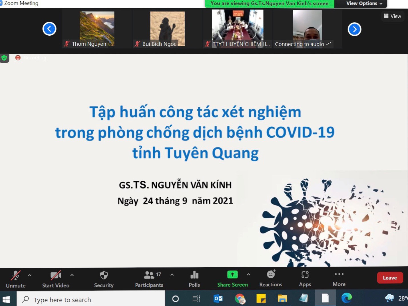 MITALAB TỔ CHỨC HỘI THẢO TRỰC TUYẾN “COVID-19: TẬP HUẤN CÔNG TÁC XÉT NGHIỆM TRONG PHÒNG CHỐNG DỊCH BỆNH TẠI TỈNH TUYÊN QUANG”