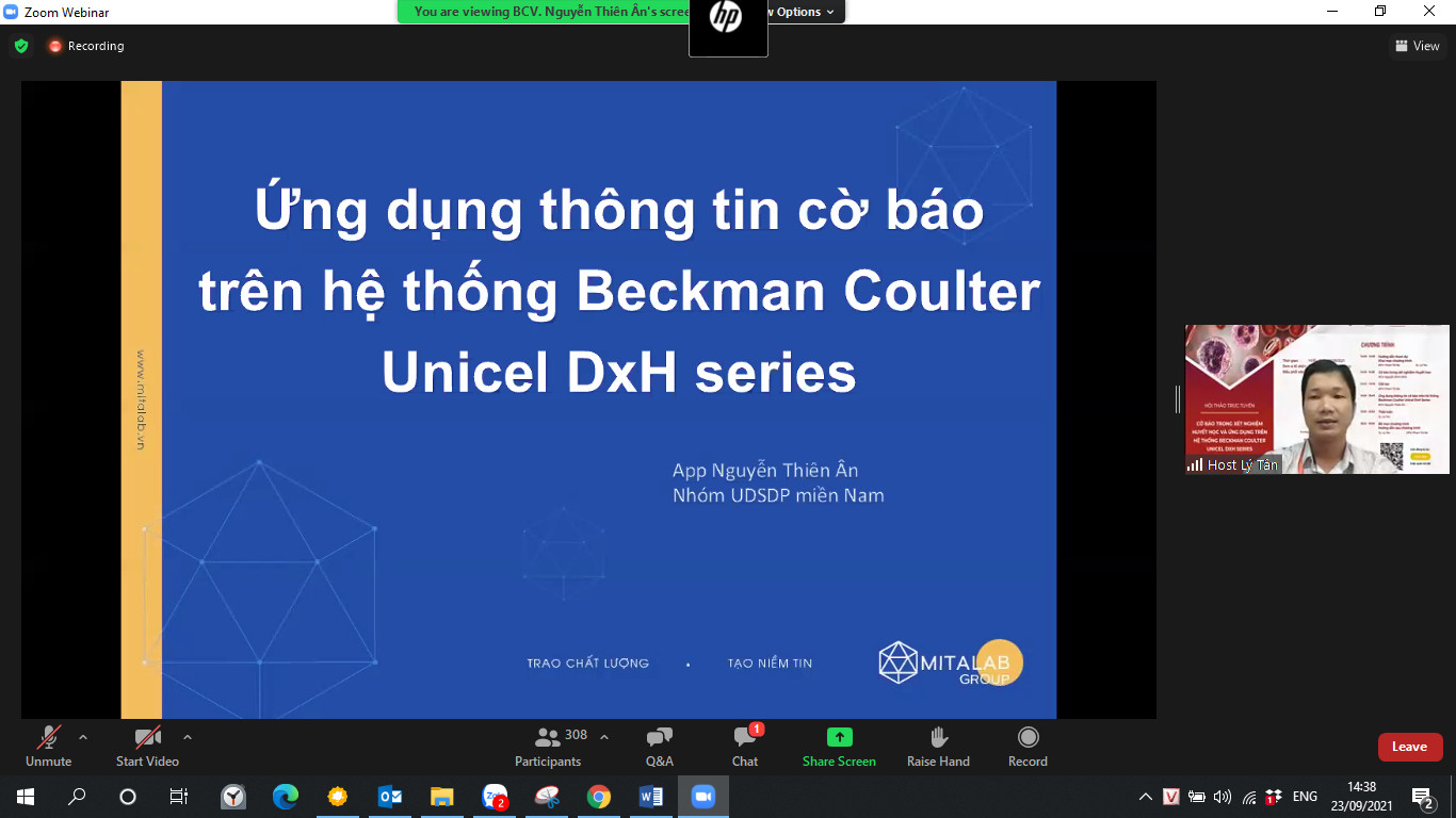 MITALAB TỔ CHỨC THÀNH CÔNG HỘI THẢO TRỰC TUYẾN: “CỜ BÁO TRONG XÉT NGHIỆM HUYẾT HỌC VÀ ỨNG DỤNG TRÊN HỆ THỐNG BECKMAN COULTER UNICEL DXH SERIES”