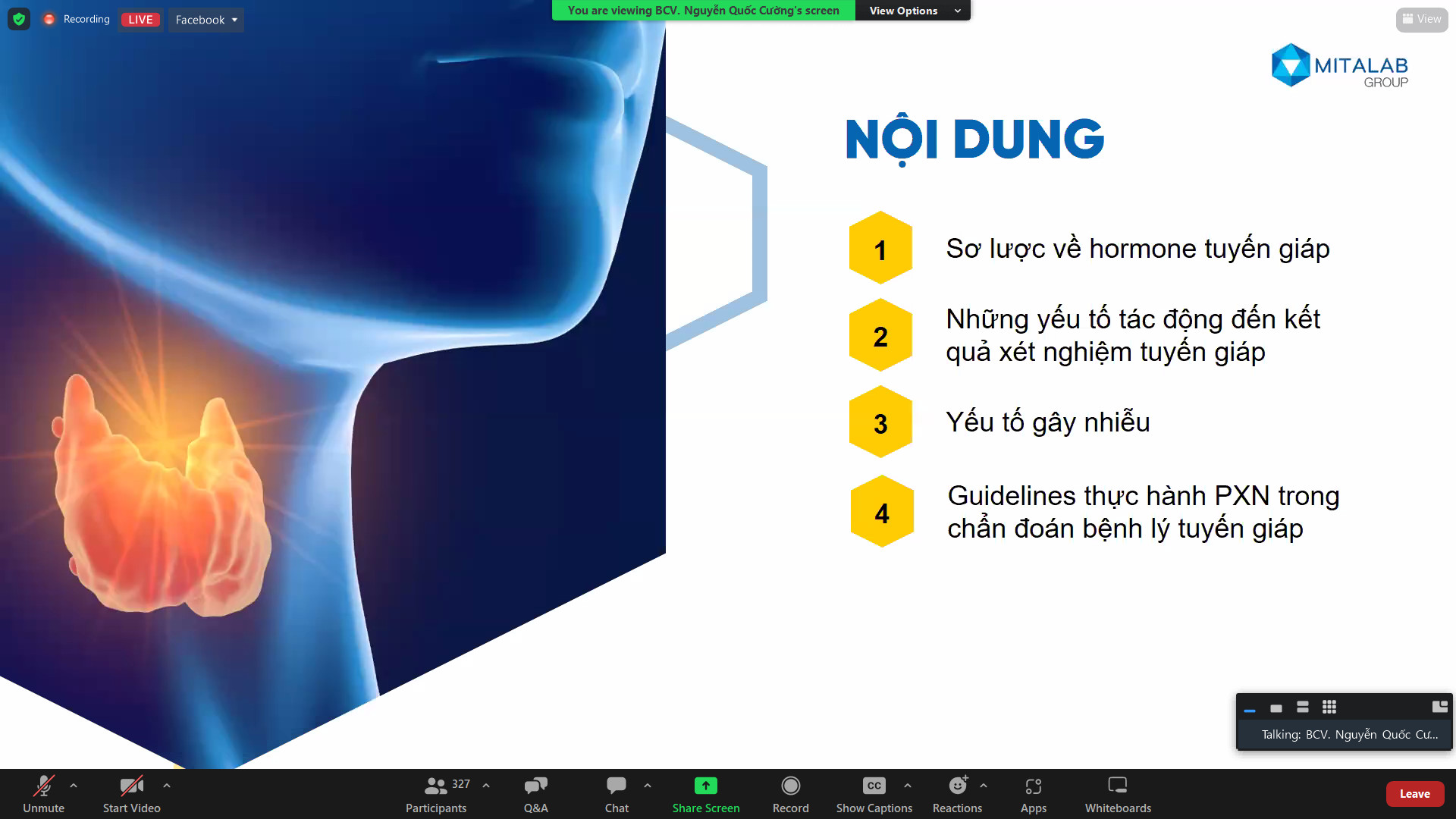 E-SEMINAR “ĐẶC BIỆT VỀ XÉT NGHIỆM TUYẾN GIÁP VÀ CÁC NGHIÊN CỨU, KHUYẾN CÁO, CÔNG CỤ THỰC HÀNH” THU HÚT GẦN 500 LƯỢT THAM DỰ