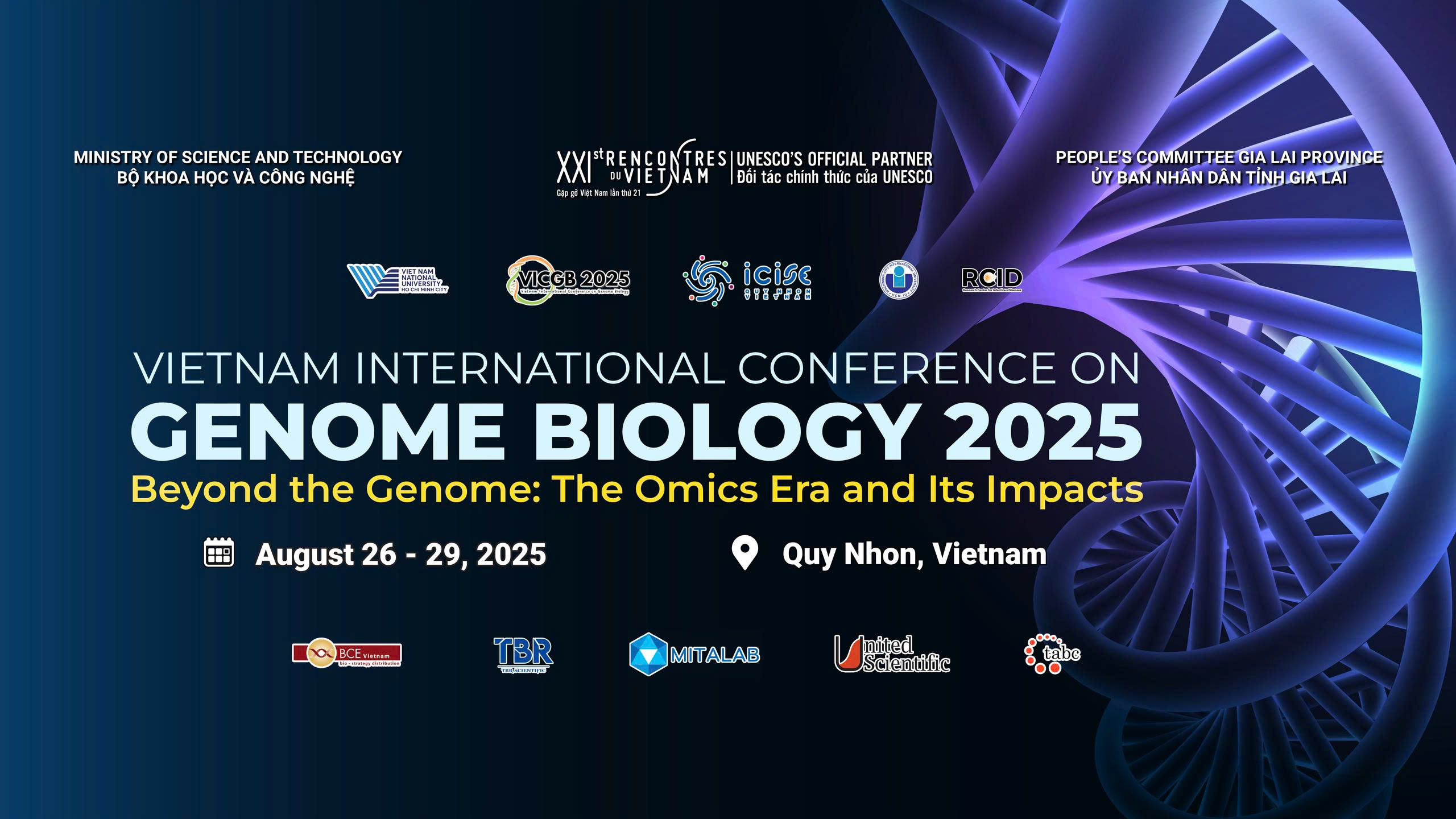 HỘI NGHỊ QUỐC TẾ VỀ SINH HỌC BỘ GEN TẠI VIỆT NAM 2025