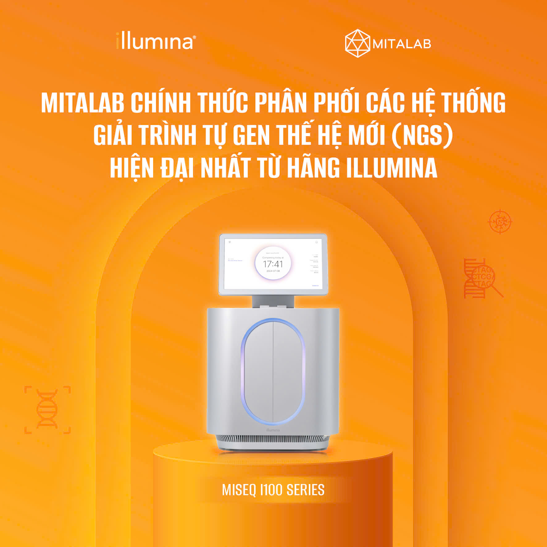 MITALAB CHÍNH THỨC PHÂN PHỐI CÁC HỆ THỐNG GIẢI TRÌNH TỰ GEN THẾ HỆ MỚI (NGS) HIỆN ĐẠI NHẤT TỪ HÃNG ILLUMINA