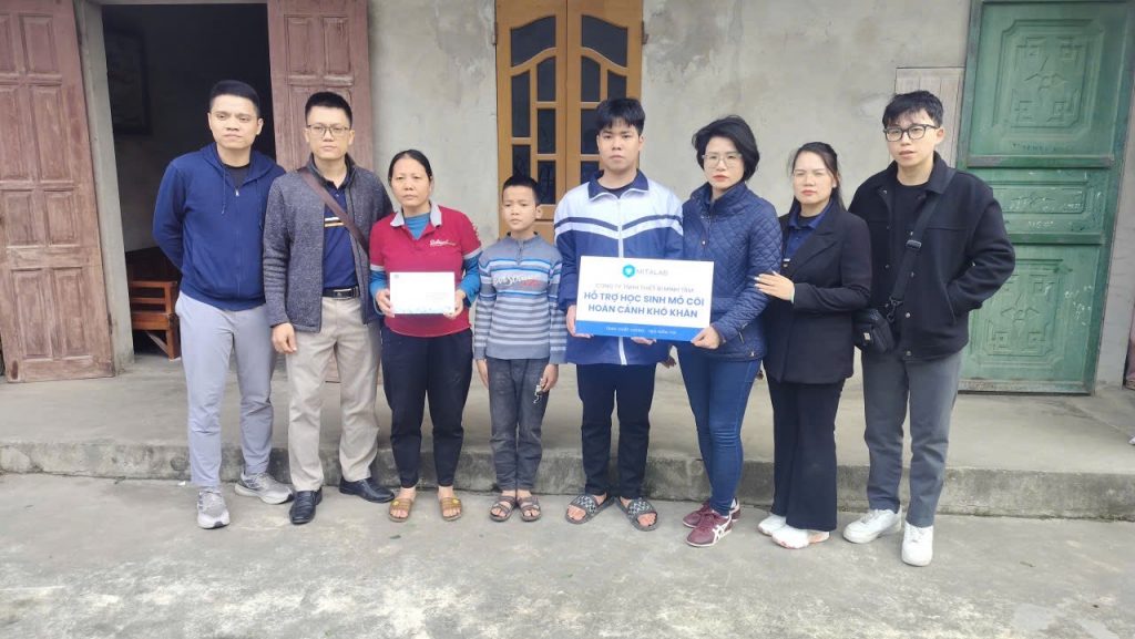 MITALAB TRAO TẶNG HỌC BỔNG CHO HỌC SINH MỒ CÔI CÓ HOÀN CẢNH ĐẶC BIỆT KHÓ KHĂN TẠI NINH BÌNH