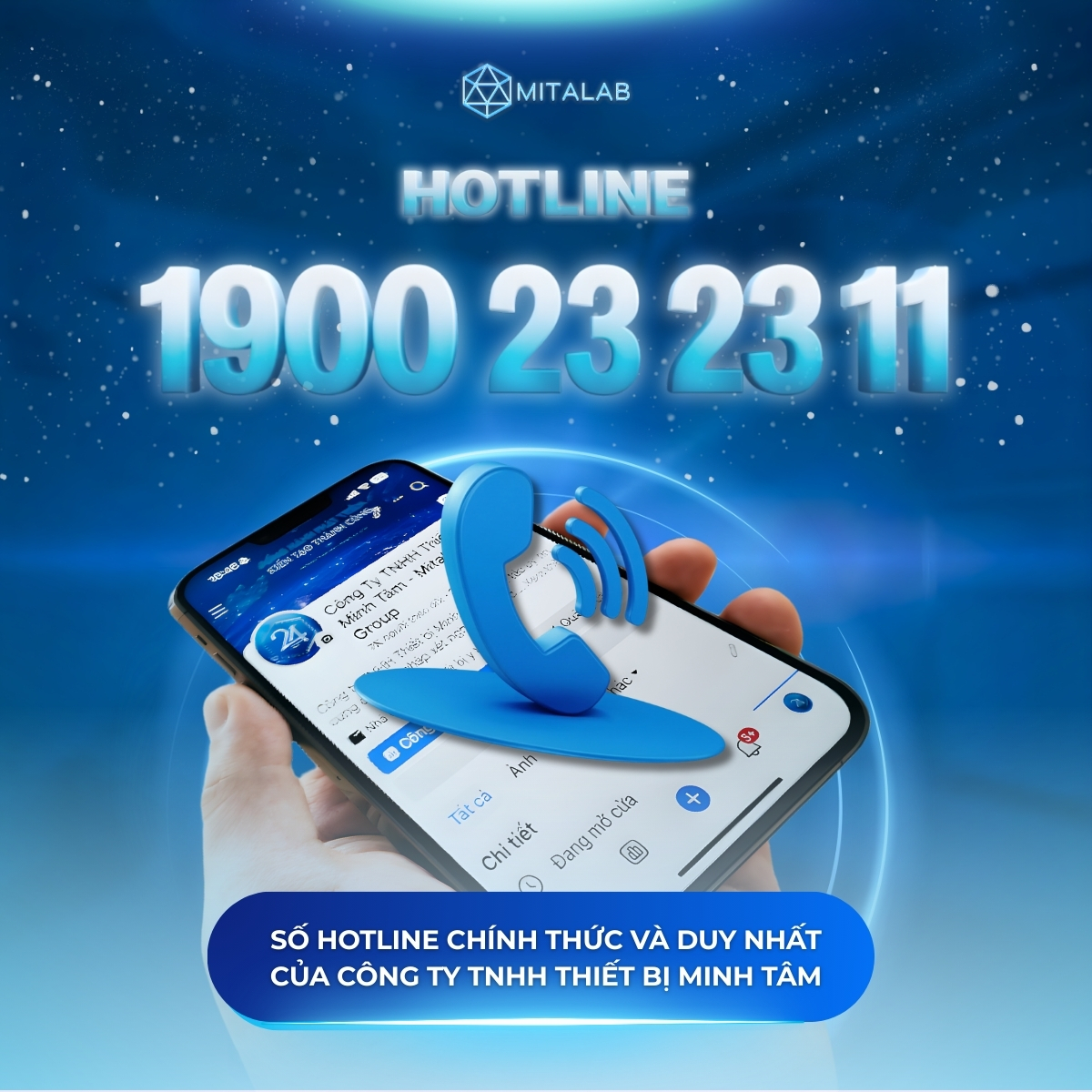 ĐÍNH CHÍNH THÔNG TIN NHẦM LẪN GIỮA SỐ ĐIỆN THOẠI HOTLINE MITALAB VÀ HOTLINE GRAB HÀ NỘI
