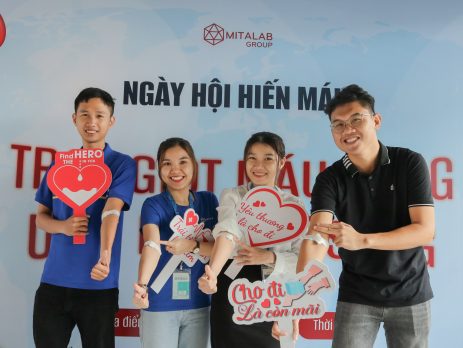 Employees actively participate in blood donation